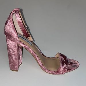 Steve Madden suede chunky heels, Size 8.5